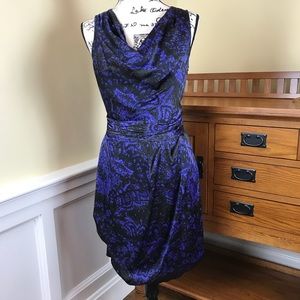 💝 Andrew Marc Sleeveless Purple and Black Dress